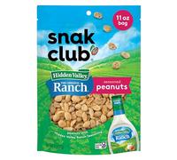 Snak Club Cacahuètes frites avec épices cachées de Valley Ranch, collations savoureuses aux cacahuètes, certifiées sans gluten, taille familiale, 325 ml
