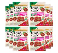 Snak Club Tajin - Lot de 12 anneaux de pastèque, collations gélifiées au chili et au citron vert, douces en chaleur et saveur audacieuse, collation sans gluten, 64 g
