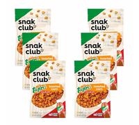 Snak Club Tajin Maïs rôti, pépites de maïs rôties avec piment et épices de citron vert, doux, sans OGM, sans gluten, collation casher, sans colorants ni arômes artificiels, refermables
