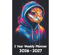 Snake 2 Year Weekly Planner: 104 Week Sunday to Saturday Calendar | Gift For People Who Love Reptilian Animals, Reptile Lovers | Ideal for ... and Busy Individuals | 6 x 9 Inches | v1