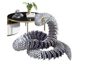 Snake 3D | Toy Animal Fidget de Bureau | Un Objet de Serpent imprimé en 3D Parfait comme Cadeau pour Les Livres, Les Anniversaires ou Les Occasions spéciales. Un Cadeau Unique Qui apportera Vos