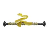 Snake Bâton d'escalade pour reptiles - Corde de chanvre avec feuilles vertes - Accessoire d'escalade pour terrarium - Décoration pour python royal, lézard, serpent, crabe ermite - 40 à 50 cm