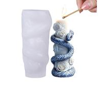 Snake Candle Molds - Reusable Silicone Mould, Flexible Design, Easy Release | Epoxy Resin Casting Kit for Ornament