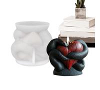 Snake Candle Molds, Snake Body Silicone Mold, Non Stick Soap Crafting Making Tool for Easy Release, Figurine Art Projects and Crafts, Wax Creations, Detailed Casting