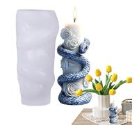 Snake Candle Silicone Mold - DIY Animal Shape Resin & Wax Casting Tool Easy Release | Flexible Baking Mold For Candle Making, Home Decor Craft, Gift For Snake Lovers