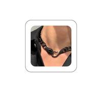 Snake Choker Necklace Cuban Link Chain Necklace Crystal Serpent Statement Necklace Halloween Bib Collar Necklace Jewelry For Women Girls
