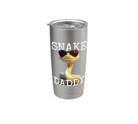Snake Daddy Papa Serpent Fête des Pères Papa Doux Serpents Gobelet isotherme en acier inoxydable double paroi