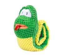 Snake Dog Toy - Plush Texture Surfaces, Squeak Activated Core, DentalChew