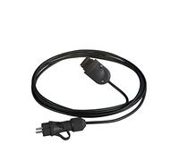 Snake Eiva, Lampe d'extérieur portative, 5 m de câble Textile, Douille étanche IP65 et fiche - sans Ampoule, Noir