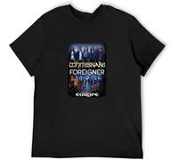 Snake Foreigner Tour T Shirt Short Sleeve Funny Tee Black L