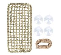 Snake Hammock Reptile Ladder, 3.1x3.1x6.7cm Hay Rope Suction Cup Realistic Gecko Tank Accessories, Lizard Cage Decoration, Small Animal Resting, Pet Habitat