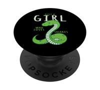 Snake Lover - Juste Une Fille Qui Aime Les Serpents PopSockets PopGrip Adhésif