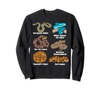Snake Lover Kids Herpetologist Boys Espèces de Serpents Sweatshirt
