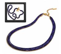 Snake Necklace for Women, Adjustable Copper Snake Print Chain | Frame an open neckline with a ribbon of snake-print color, styled solo with a blouse or an evening dress