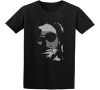 Snake Plissken Film Movie Kurt Russell T-Shirt Funny Top Graphic Tee for Men Black M