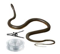 Snake Prank - 31,49x0,78 po Jouets amusants Snake Prank | Faux serpent en PVC, avec pince à ficelle, golf réaliste sur une ficelle, jouet de rire, fourniture de fête du poisson d'avril pour taquiner