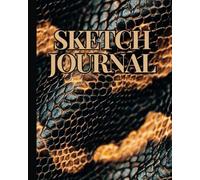 Snake Print Sketch Journal Notebook: Python Print Plain And Lined Paper Sketch And Write Combo For Kids, Boys And Girls (Softcover)