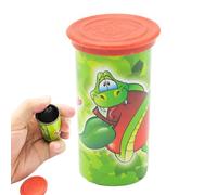 Snake qui rebondit sur des étincelles de pomme de terre - Jouet de farce de serpent de printemps hilarant, faux sandwichs peut surprendre le soutien | Jouet de blague réaliste pour réunions à domicile