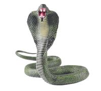 Snake Toy - Pièce Décorative de Style Wildlife, Modèle de Jouet Cobra Réaliste, Réplique De Reptile Flexible, Figurine Animal En PVC Durable, Prank Halloween Prop | Safari Jungle Display