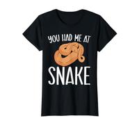 Snake Whisperer Serpent Boa SteMi Apparel Fruit of Loom Original T You Had Me At Snake Boa Venom Serpent pour Reptiles T-Shirt Graphique avec Valeur, Femme, Noir, M Femme (Lot de 1)