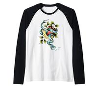 Snake x Apple x Garden of Eden x Adam & Eve Néo-Traditionnel Manche Raglan