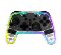 Snakebyte GAMEPAD RGB S - Manette sans fil compatible avec Nintendo Switch 2, Switch, OLED & Lite, Sticks à effet Hall, Éclairage RGB, Recharge rapide