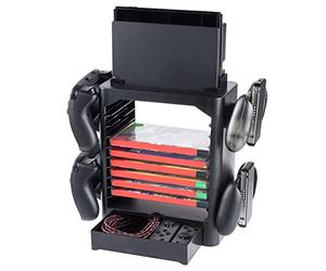 snakebyte Games Tower - Storage up to 10 Games + Space for your Switch Accessosieres (Nintendo Switch)