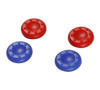 Snakebyte Grips de Pouce pour Manette pour PS4 - 2 Bleu et 2 Rouge