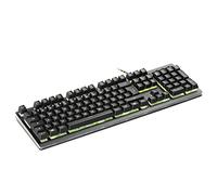 snakebyte PC KEYBOARD PRO - Clavier de jeu RGB / 26 touches anti-ghosting / touches à avec sensation de touche mécanique / durée de vie de 10 millions de frappes / éclairage LED à 7 couleurs / QWERTZ