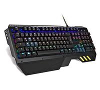 snakebyte PC KEYBOARD ULTRA - Clavier mécanique de jeu RGB 16,8 millions de couleurs réglables / anti-ghosting / commutateurs Outemu Blue / durée de vie de 50 millions de frappes / disposition DE