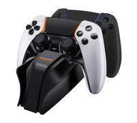 Snakebyte Ps5 Twin Charge 5 Noir Station De Charge Playstation 5 Pour Manettes Dualsense Chargeur Pour 2 Manettes Sans Fil Incluant Un C Ble Type C Indicateur D Tat De Charge Led Design Ps5