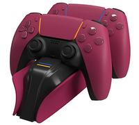 snakebyte PS5 Twin:Charge 5 - Rose - Station de Charge Playstation 5 pour Manette DualSense PS5, 2 Heures de Charge Rapide pour manettes sans Fil, câble Type-C, indicateur d'état de Charge LED