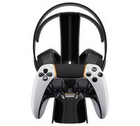 snakebyte Station de Charge pour Manette et Casque PS5 - Charge Les manettes DualSense & DualSense Edge et Les Casques sans Fil - Charge Ultra Rapide 2 Heures - Qualité Allemande certifiée - Design