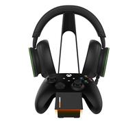 snakebyte Station de charge pour manette Xbox et casque - Sous licence officielle, charge rapide en 2 heures pour manette Xbox Series X|S/One et casques sans fil, batterie incluse