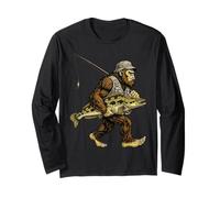 Snakehead Bigfoot Fisherman Pêche en rivière Sasquatch Manche Longue