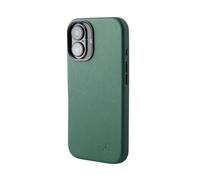 Snakehive Coque pour iPhone 17 - Étui Fin en Cuir Véritable - Coque Antichoc Artisanale en Cuir Premium avec Doublure Douce et Protection Contre Les Chocs Avancée - Vert Lisse