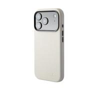 Snakehive Coque pour iPhone 17 Pro Max Étui Fin en Cuir Véritable - Coque Antichoc Artisanale en Cuir Premium avec Doublure Douce et Protection Contre Les Chocs Avancée - Gris Lisse