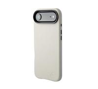 Snakehive Coque pour iPhone Air - Étui Fin en Cuir Véritable - Coque Antichoc Artisanale en Cuir Premium avec Doublure Douce et Protection Contre Les Chocs Avancée - Gris Lisse