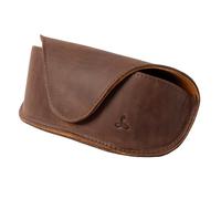 Snakehive Etui Lunettes Souple - Étui Lunettes en Cuir Véritable pour Hommes et Femmes - Rangement Lunette de Soleil, de Vue, de Lecture - Pochette Lunettes Fabriquée dans l'UE à la Main (Marron)