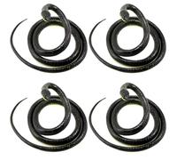 Snakes en Caoutchouc réalistes 4pcs 4, 26 Pieds Faux Serpent en Plastique Effrayant Jouet Serpent Jouet Flexible pour Les Accessoires de Jardin pour éloigner Les Oiseaux des Accessoires d'halloween e