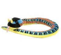 Wild Republic Peluche serpent Snakesss Rino Viper 137 cm, écologique, multicolore