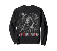 Snallygaster Avertissement sublimé « You Must Be Warned » Sweatshirt