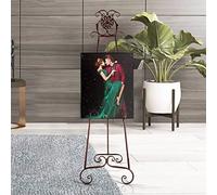 SnamicE Chevalet de présentation Pliable en Acier, trépied de présentation pour Panneaux de Mariage, Affiches, Cadres, chevalet d'artiste sur Pied avec Plateau pour PE,