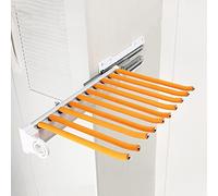 SnamicE Cintres à Pantalons coulissants, 3 Styles, cintres à Pantalons rétractables Suspendus, Tringle à vêtements avec Bras 10/11/22, Rails coulissants Extensibles à Double am,Orange-34.5x40cm