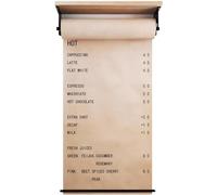 SnamicE Distributeur et Coupe-Rouleau de Papier Kraft, Support pour Papier Kraft, Tableau d'affichage décoratif Style Ferme, avec 50 m de Papier, 40 cm,40cm