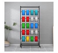 SnamicE Étagère de rangement pour filament d'imprimante 3D, support de ruban avec roulettes, distributeur de fil en acier roulé, pour l'électricité industrielle et la retour, noir, 4e étage