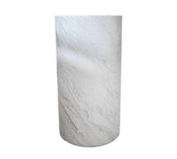 SnamicE Lavabo sur Pied de Luxe, lavabo sur Pied en marbre, Colonne Creuse, lavabo cylindrique sur Pied pour Salle de Bain, lavabo d'hôtel, sans bonde escamotable, 4,4