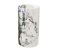 SnamicE Lavabo sur Pied de Luxe, lavabo sur Pied en marbre, Colonne Creuse, lavabo cylindrique sur Pied pour Salle de Bain, lavabo d'hôtel, sans bonde escamotable, 3,3