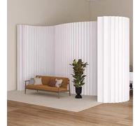 SnamicE Paravent Pliable et rétractable, cloison en Papier pour préserver l'intimité, séparation intérieure Portable pour la Maison et Le Bureau, Blanc - 700 à 800 cm x 180,White-700~800cm*180cm