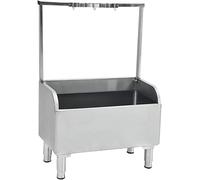 SnamicE Petit évier commercial en acier inoxydable, 30,5 cm de profondeur en acier inoxydable, petit évier en acier inoxydable, pour buanderie, petit évier en acier inoxydable, prévention des
